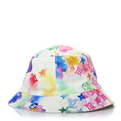 Louis Vuitton Watercolor Cotton Transformable Bob Bucket Hat 60 Multicolor 5 of 7