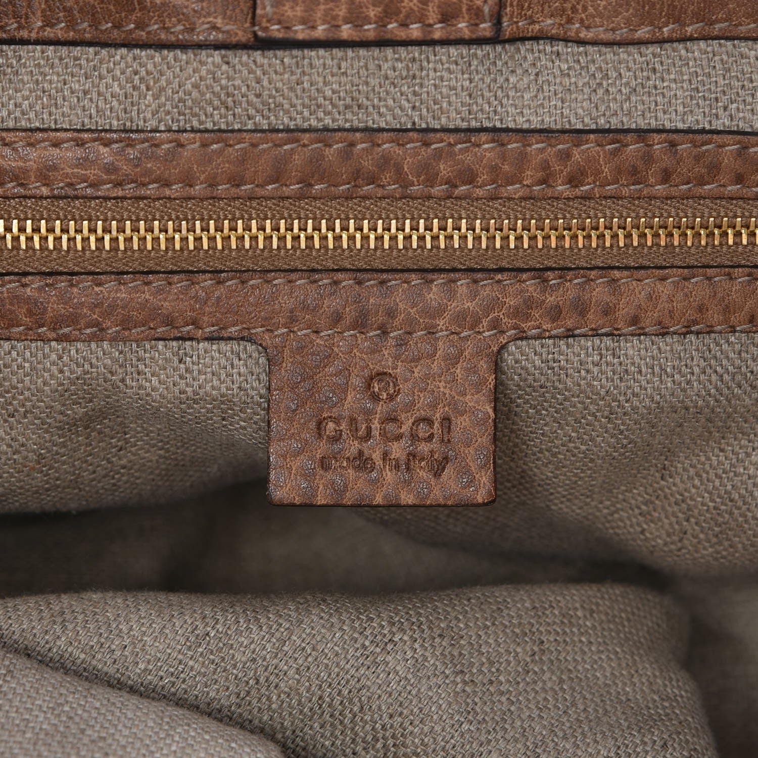 Gucci Monogram Medium Bamboo Tassel Tote Light Brown 6 of 7