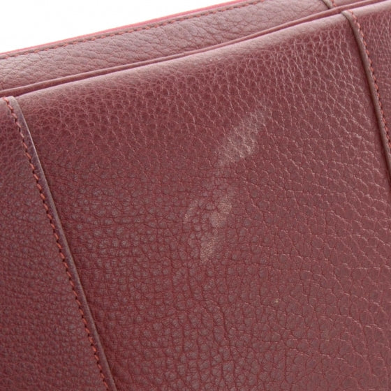 Hermes Toile Leather Garden Party PM Rouge Imperial 5 of 8