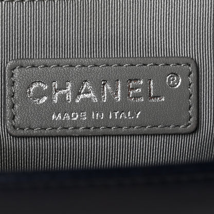 Chanel Calfskin Quilted Large Boy Flap Navy Blue 6 of 10