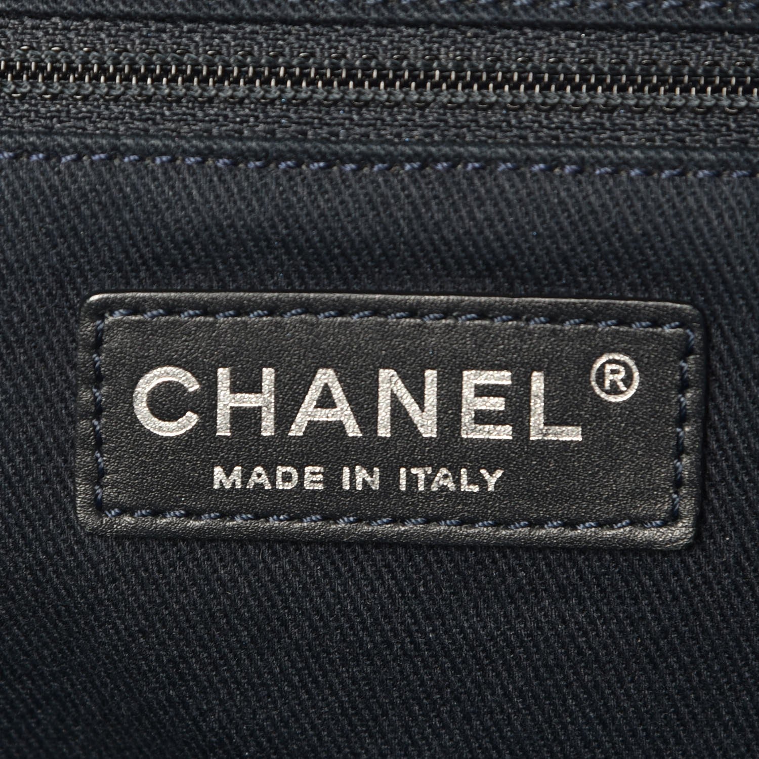 Chanel Washed Lambskin Quilted Travel Flap Tote Navy 6 of 8