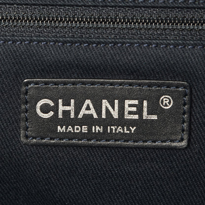 Chanel Washed Lambskin Quilted Travel Flap Tote Navy 6 of 8