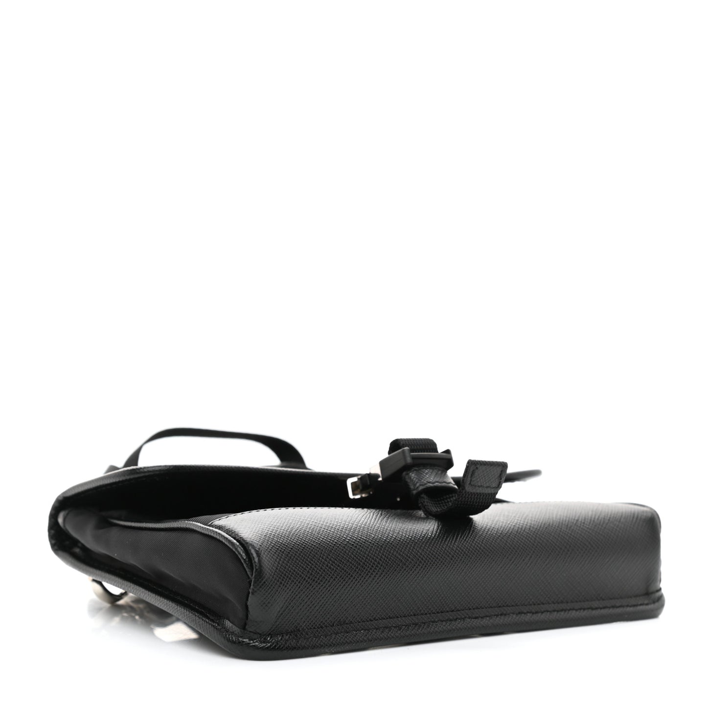 Re-Nylon Saffiano Smartphone Case Crossbody Black