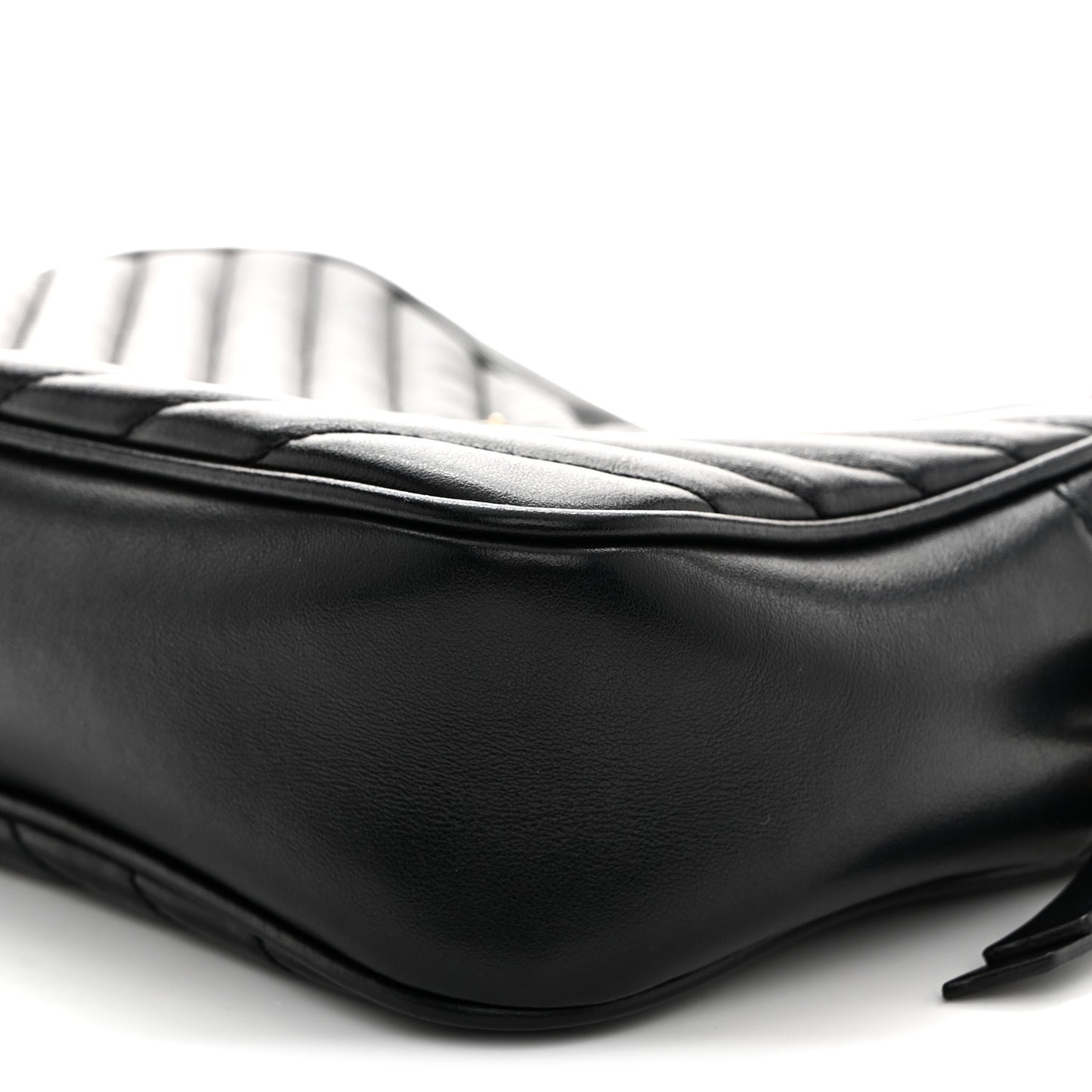 Calfskin Matelasse Monogram Lou Camera Bag Black