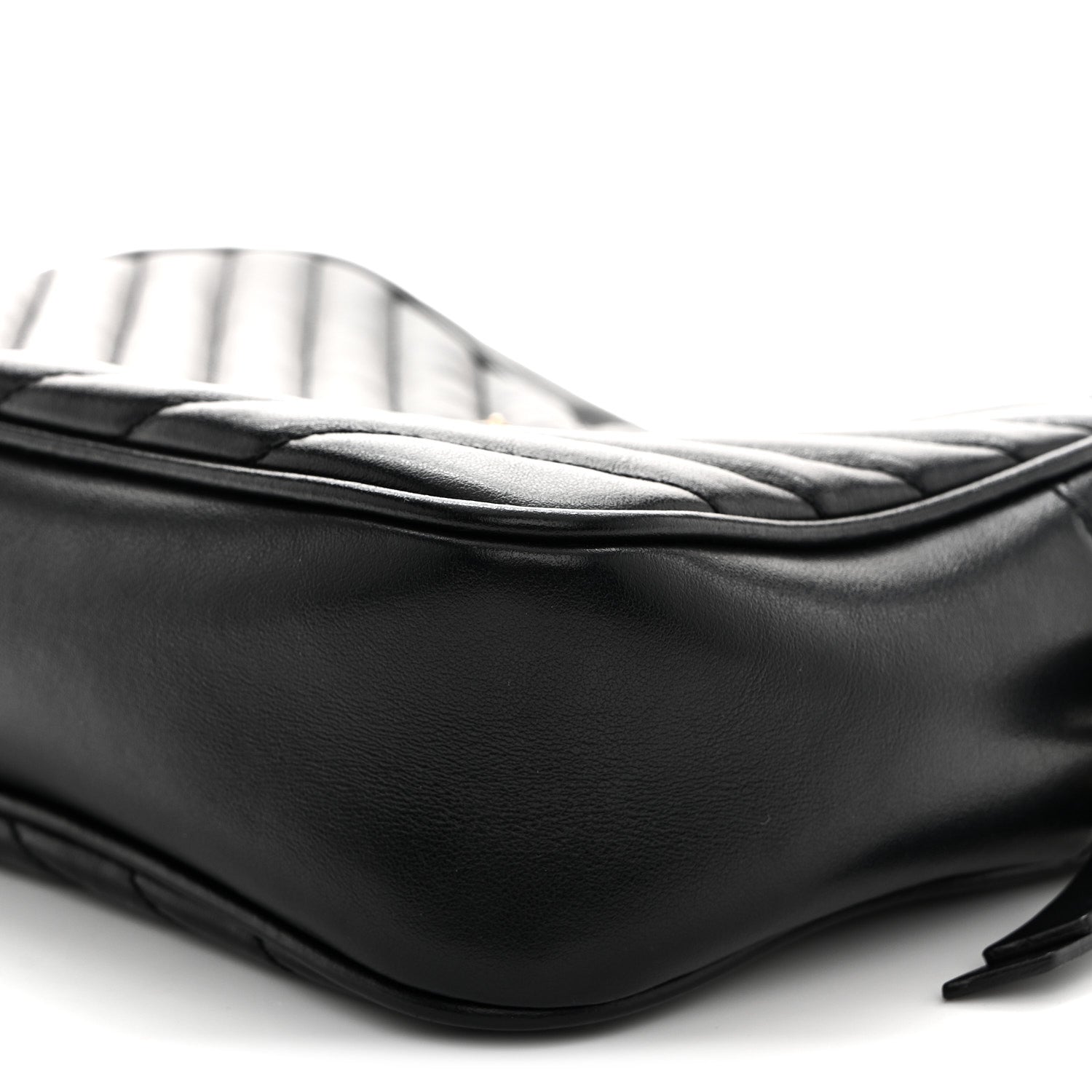 Saint Laurent Calfskin Matelasse Monogram Lou Camera Bag Black 9 of 11