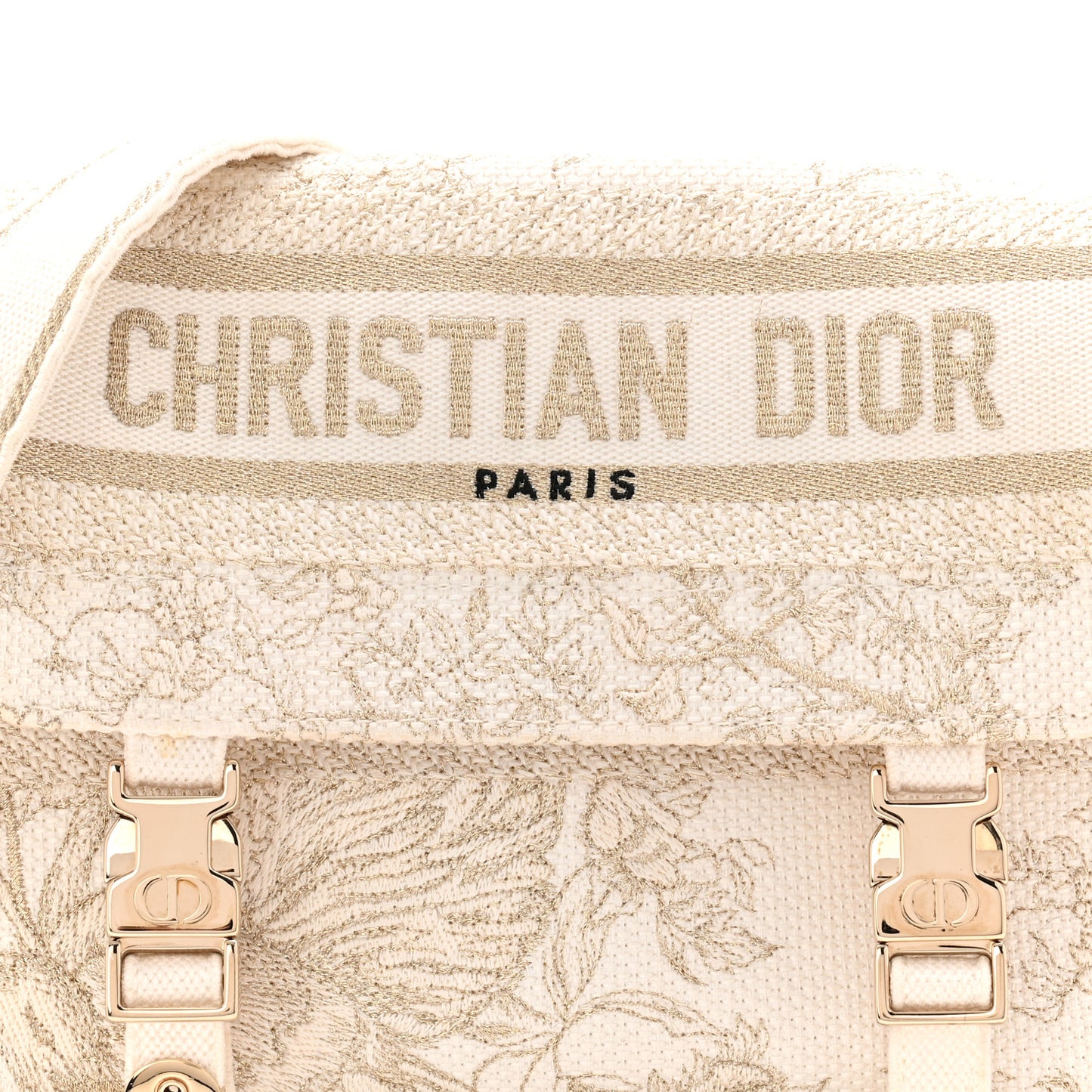 Canvas Diorcamp Messenger White Gold