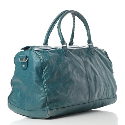 Balenciaga Agneau Classic Silver Hardware S Squash Boston Bleu Mineral 3 of 19