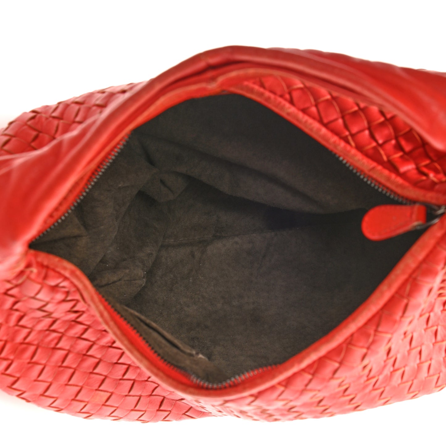 Nappa Intrecciato Medium Belly Veneta Hobo Flame
