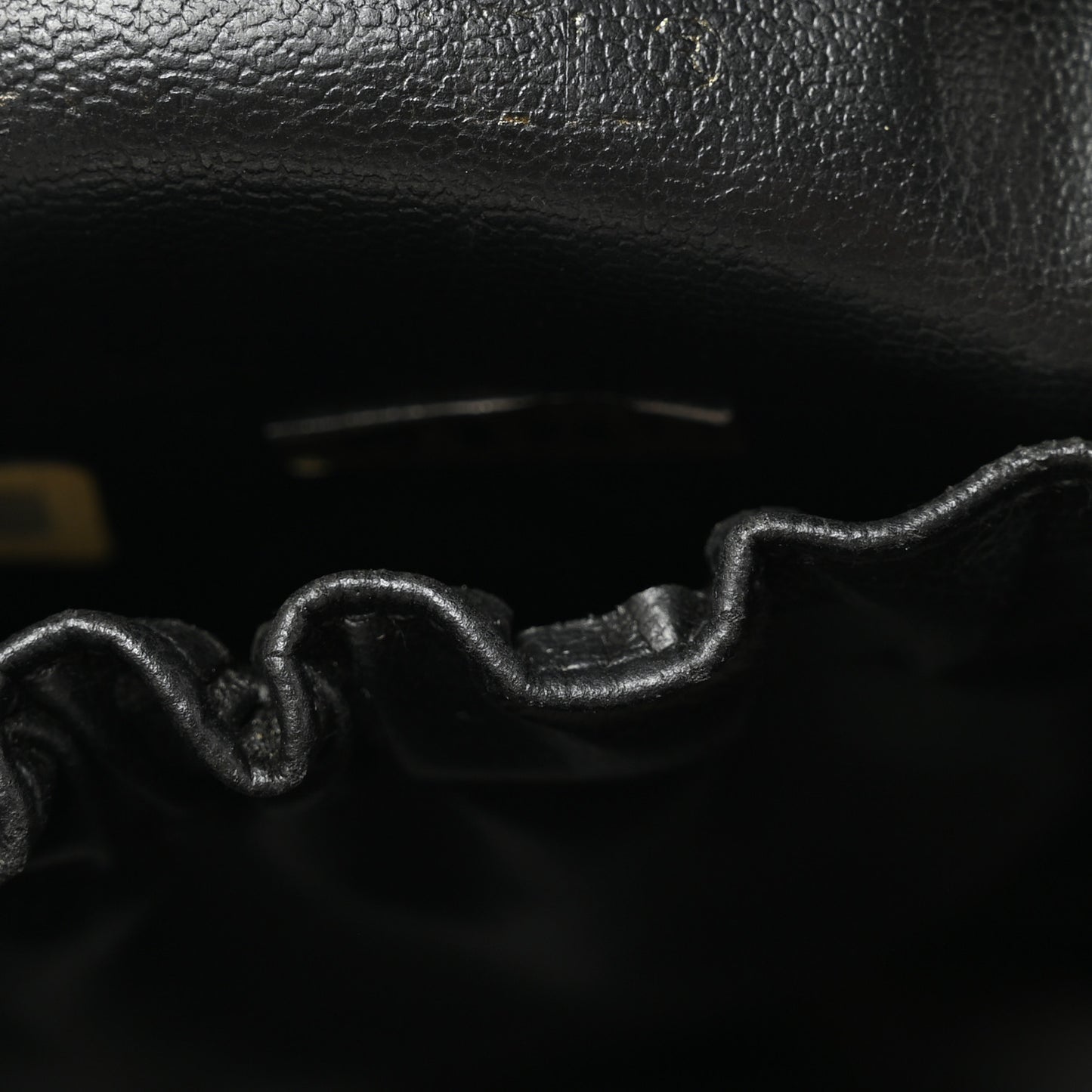 Calfskin Vanity Cosmetic Bag Black
