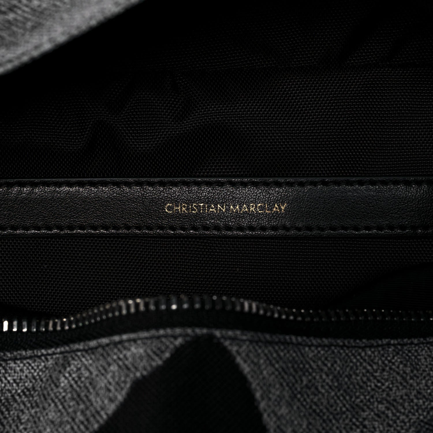 Celine x Christian Marclay Nylon Phonoguitar Print Medium Backpack White Black 9 of 13