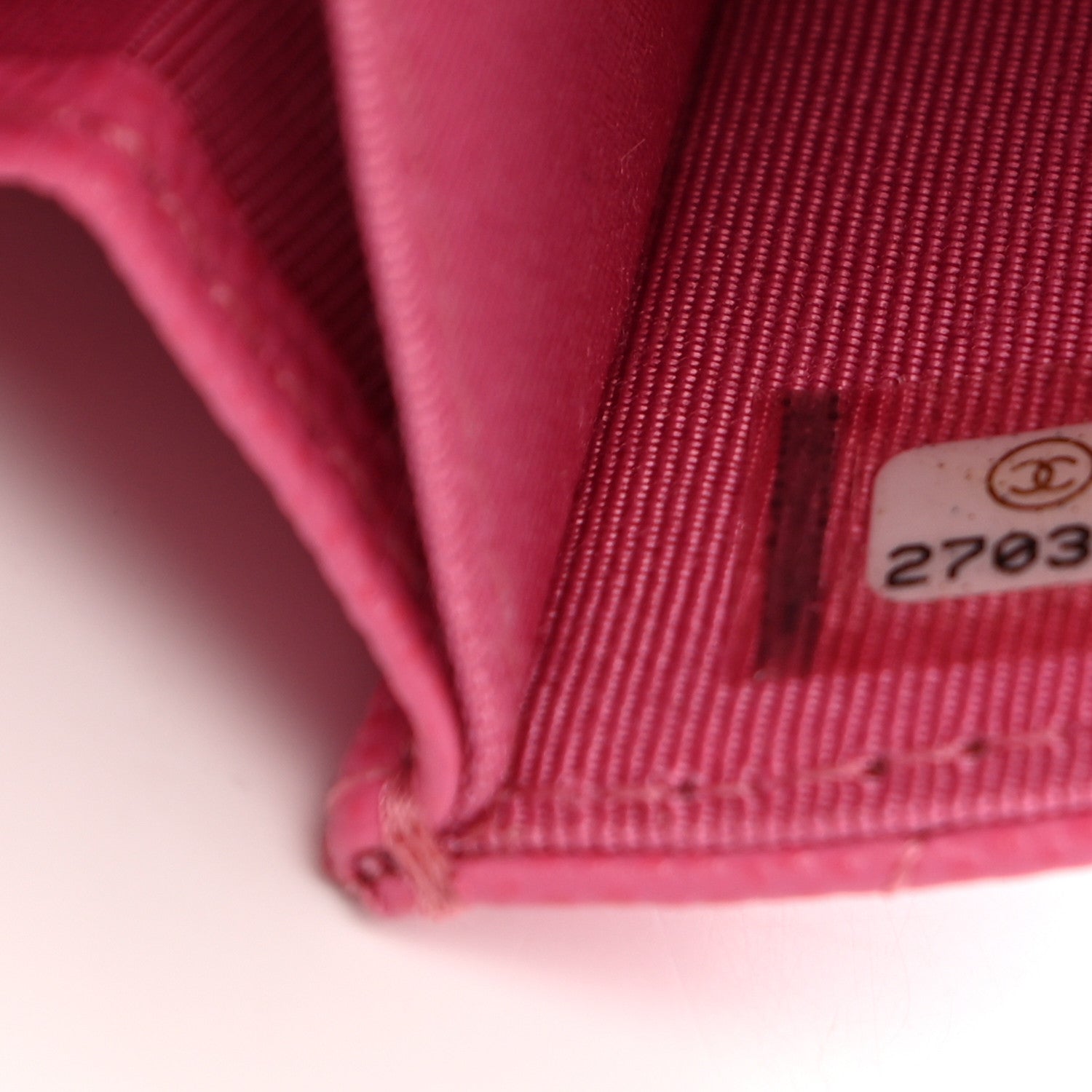 Chanel Caviar Quilted Flap Card Holder Wallet Pink 7 of 8