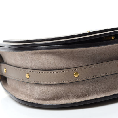 Chloe Calfskin Suede Small Nile Bracelet Bag Motty Grey 6 of 9