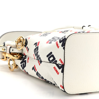Fendi X FILA Vitello F is Fendi Mania Mini Mon Tresor Bucket Bag White 10 of 11