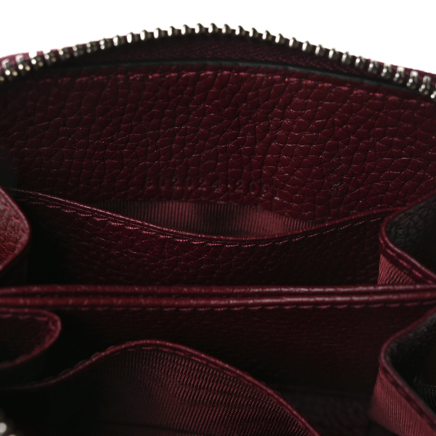 GG Supreme Shadow Zip Around Wallet Rosso Ancora Red