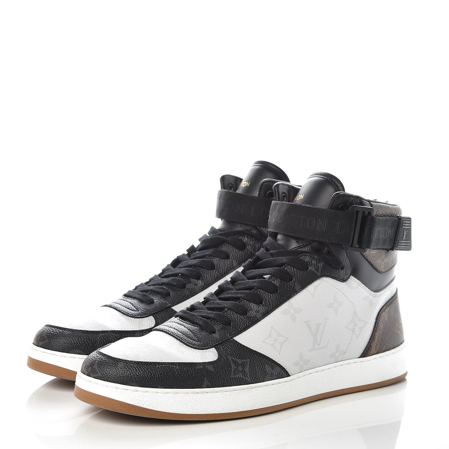 Calfskin Monogram Rivoli High Top Sneakers 10