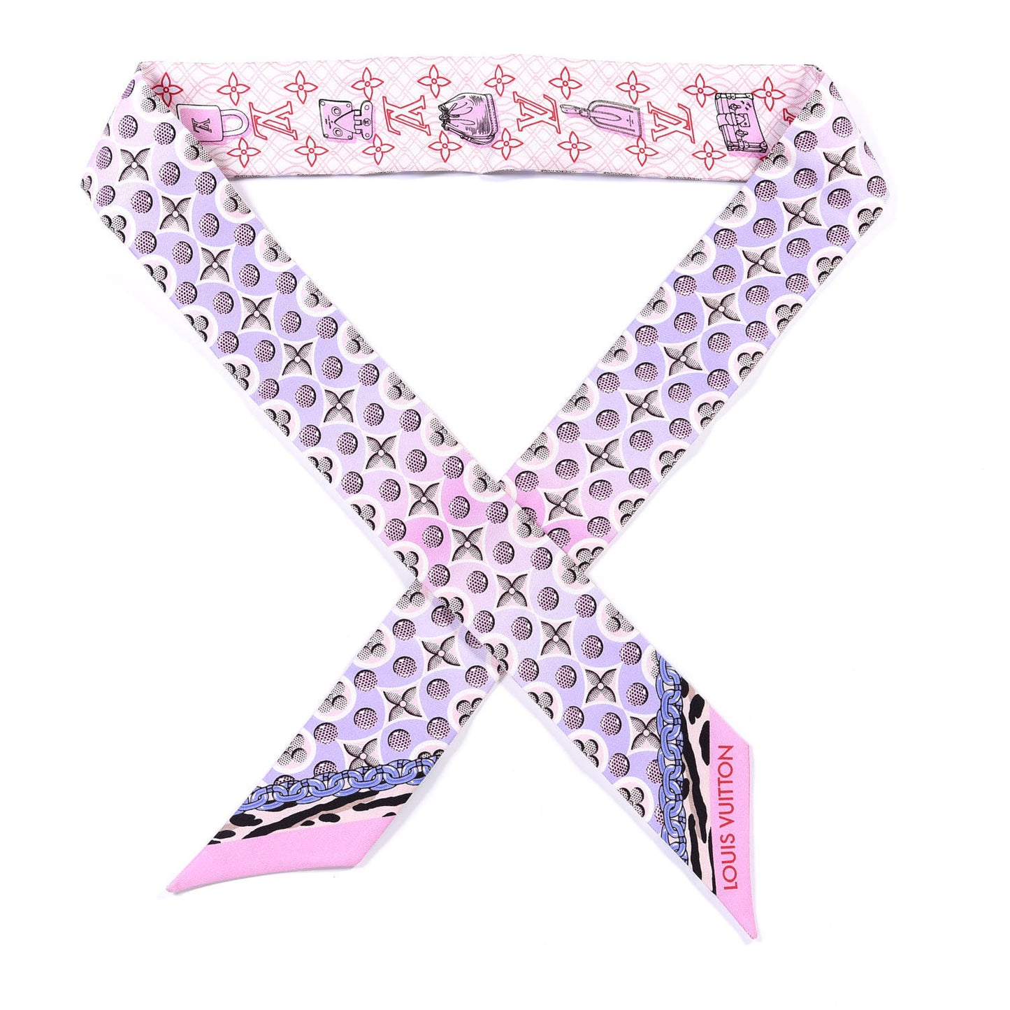 Silk Monogram Bubblegram BB Bandeau Blush
