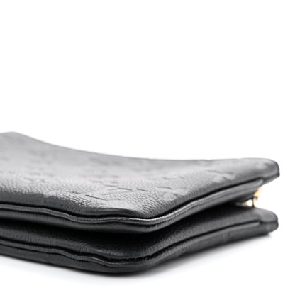 Louis Vuitton Empreinte Double Zip Pochette Black 14 of 14