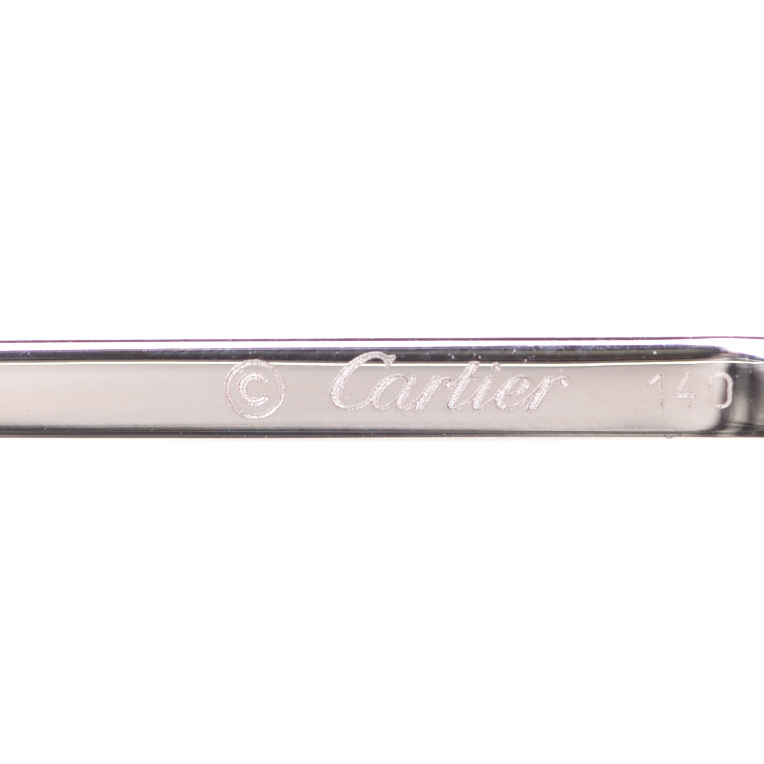 Cartier Metal Rimless Heart Sunglasses CA5F02AE Pink Yellow 6 of 9