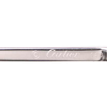 Cartier Metal Rimless Heart Sunglasses CA5F02AE Pink Yellow 6 of 9