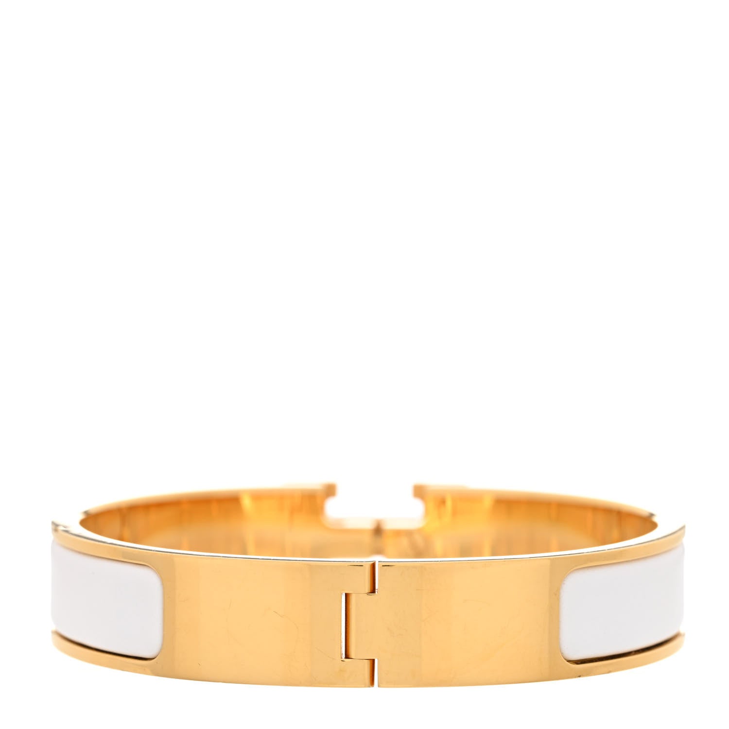 Hermes Enamel Narrow Clic Clac H Bracelet PM White 3 of 6