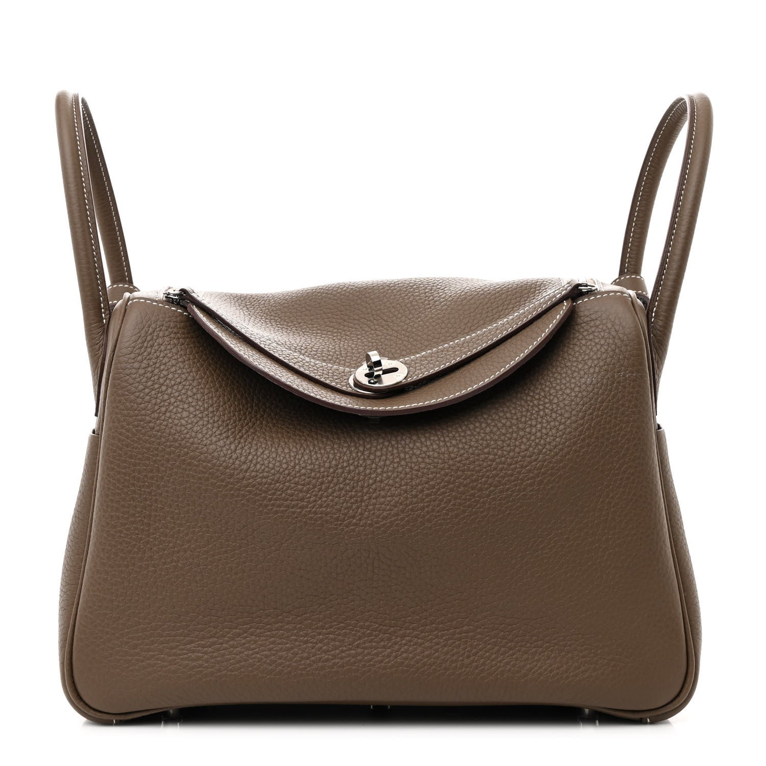 Hermes Taurillon Clemence Lindy 30 Etoupe 1 of 11