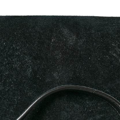 Saint Laurent Suede Monogram Tassel Kate 99 Baguette Bag Black 8 of 12