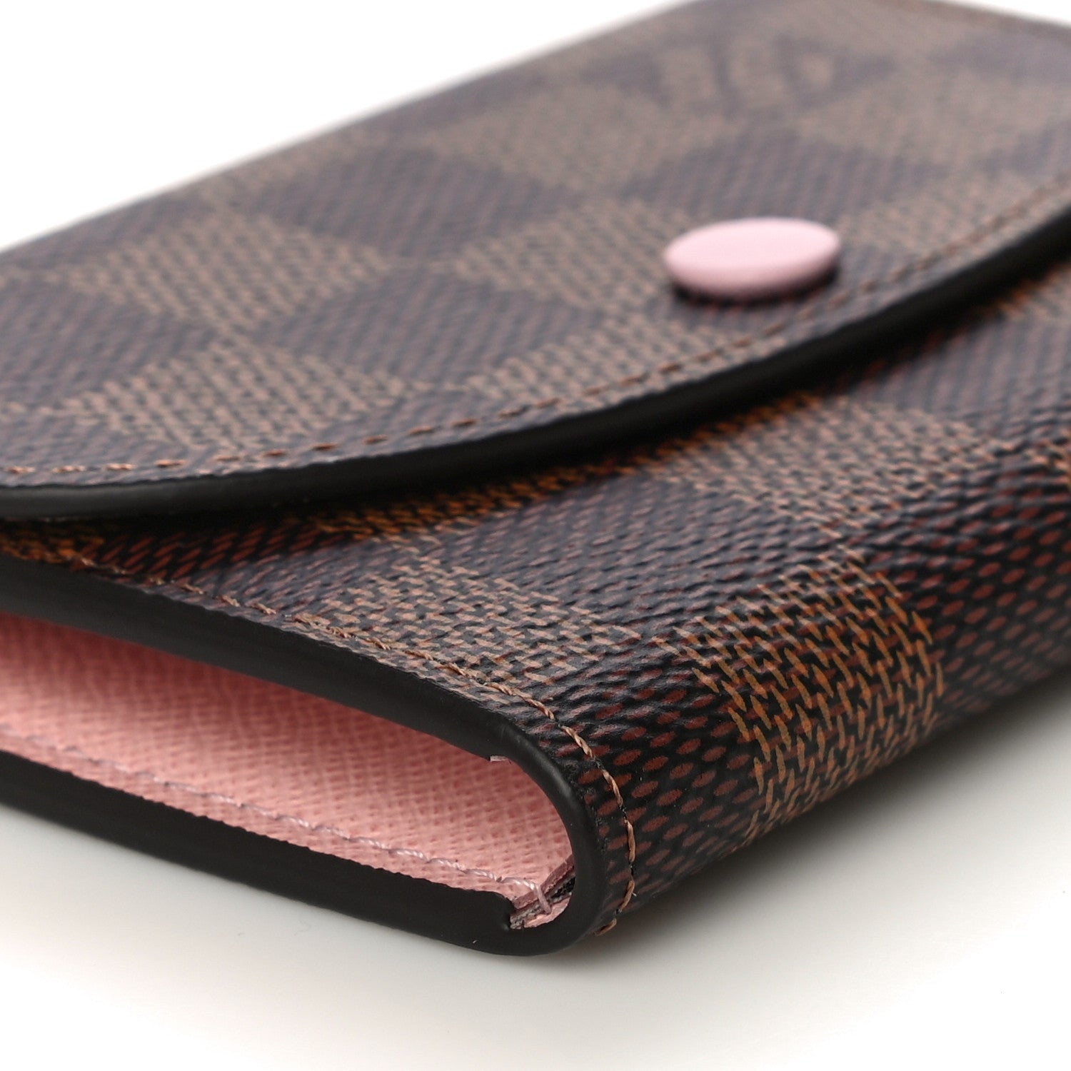 Louis Vuitton Damier Ebene Rosalie Coin Purse Rose Ballerine 8 of 10