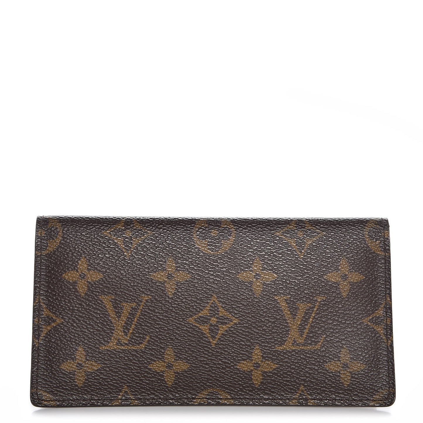 Monogram Simple Checkbook Holder Wallet Cover