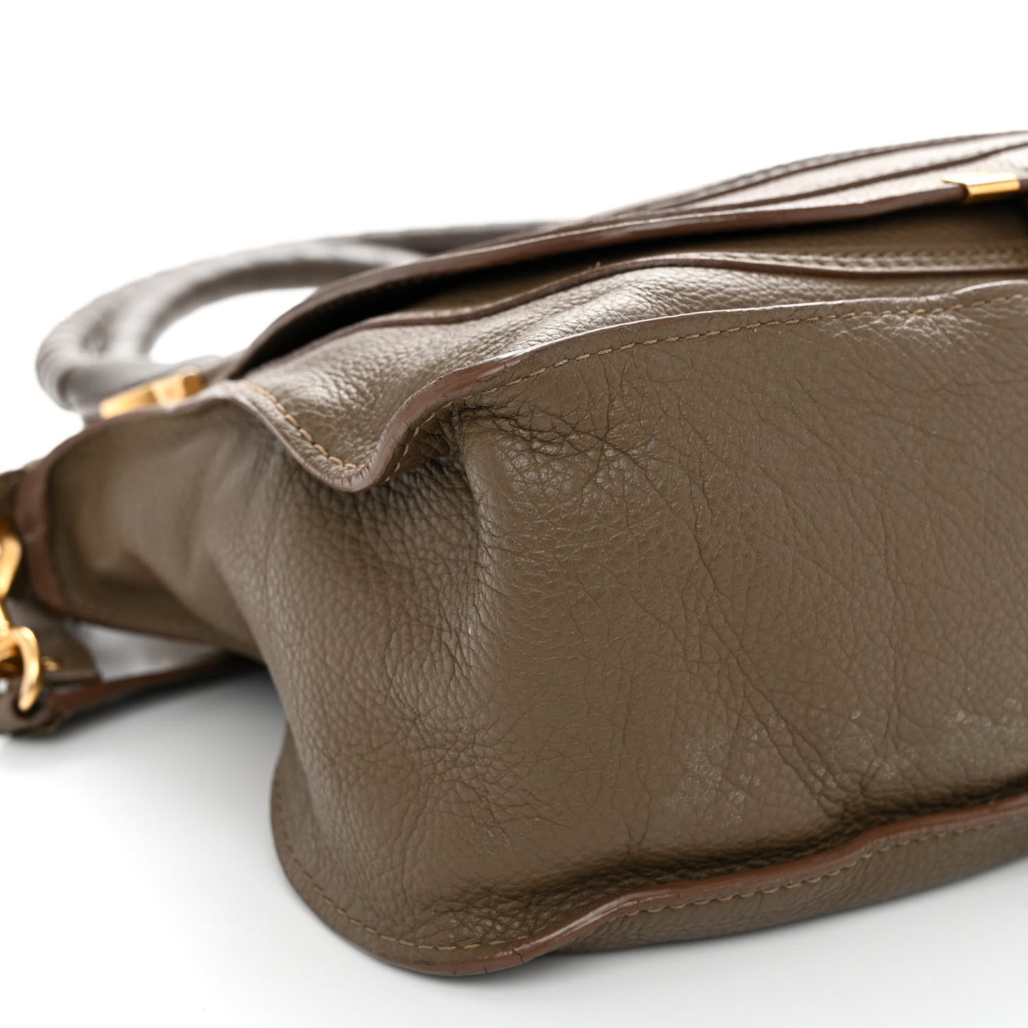 Calfskin Medium Marcie Satchel Anchor Grey