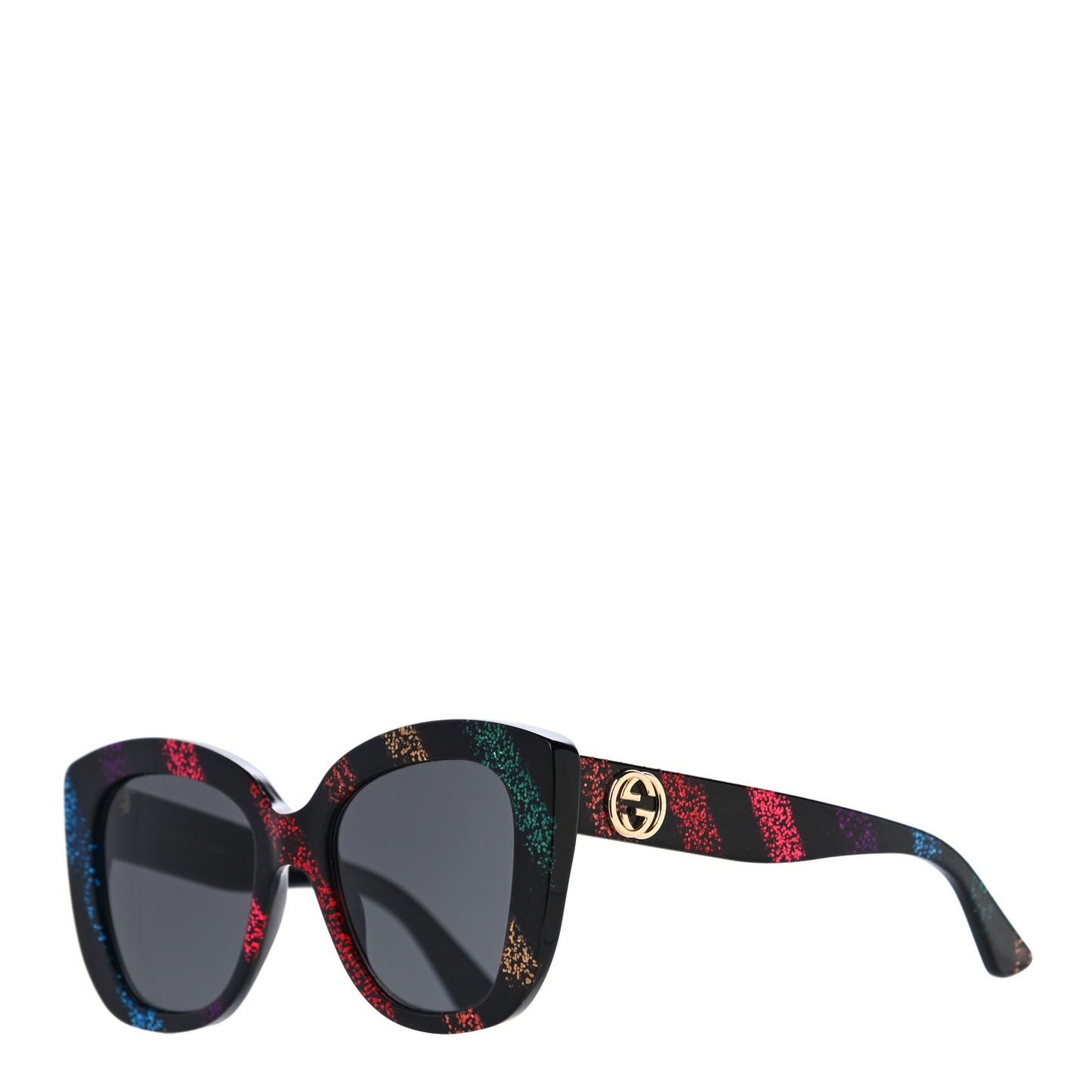 Acetate Glitter Sunglasses GG0327S Black