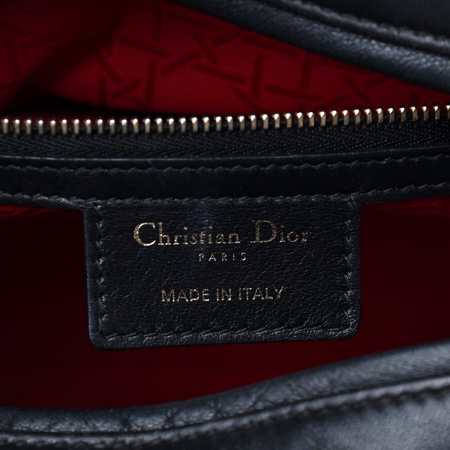 Lambskin Cannage Large Lady Dior Black