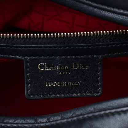 Christian Dior Lambskin Cannage Large Lady Dior Black 6 of 9