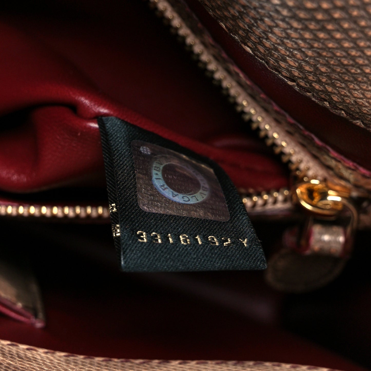 Karung Serpenti Forever Crossbody Burgundy