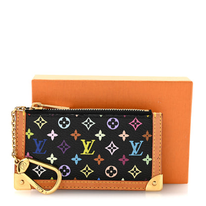 Louis Vuitton Monogram Multicolor Key Pouch Black 10 of 10