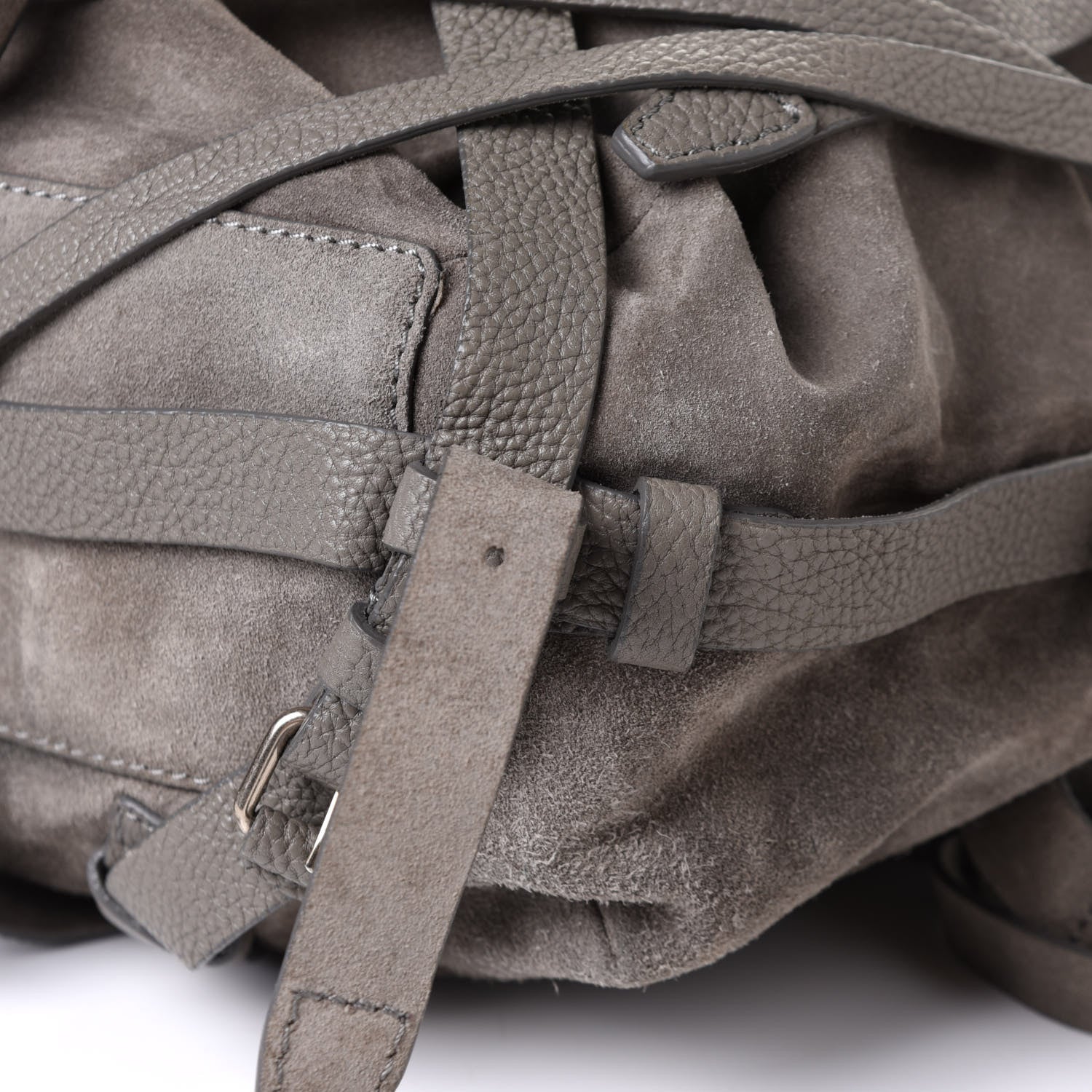 Alexander Wang Suede Kirsten Satchel Grey 10 of 10