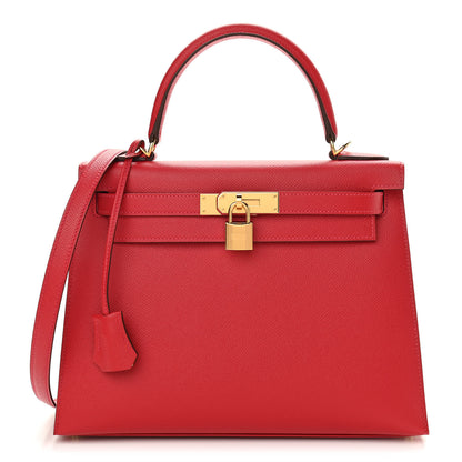 Hermes Epsom Kelly Sellier 28 Rouge Casaque 1 of 11