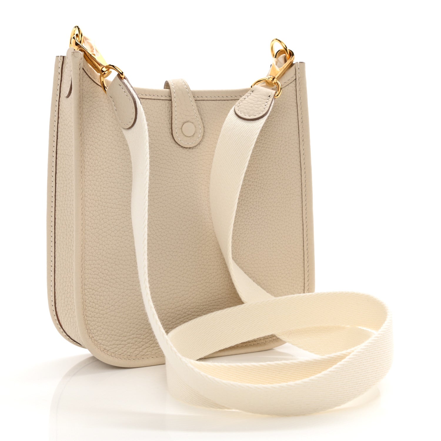 Hermes Taurillon Clemence Evelyne TPM Craie 3 of 9