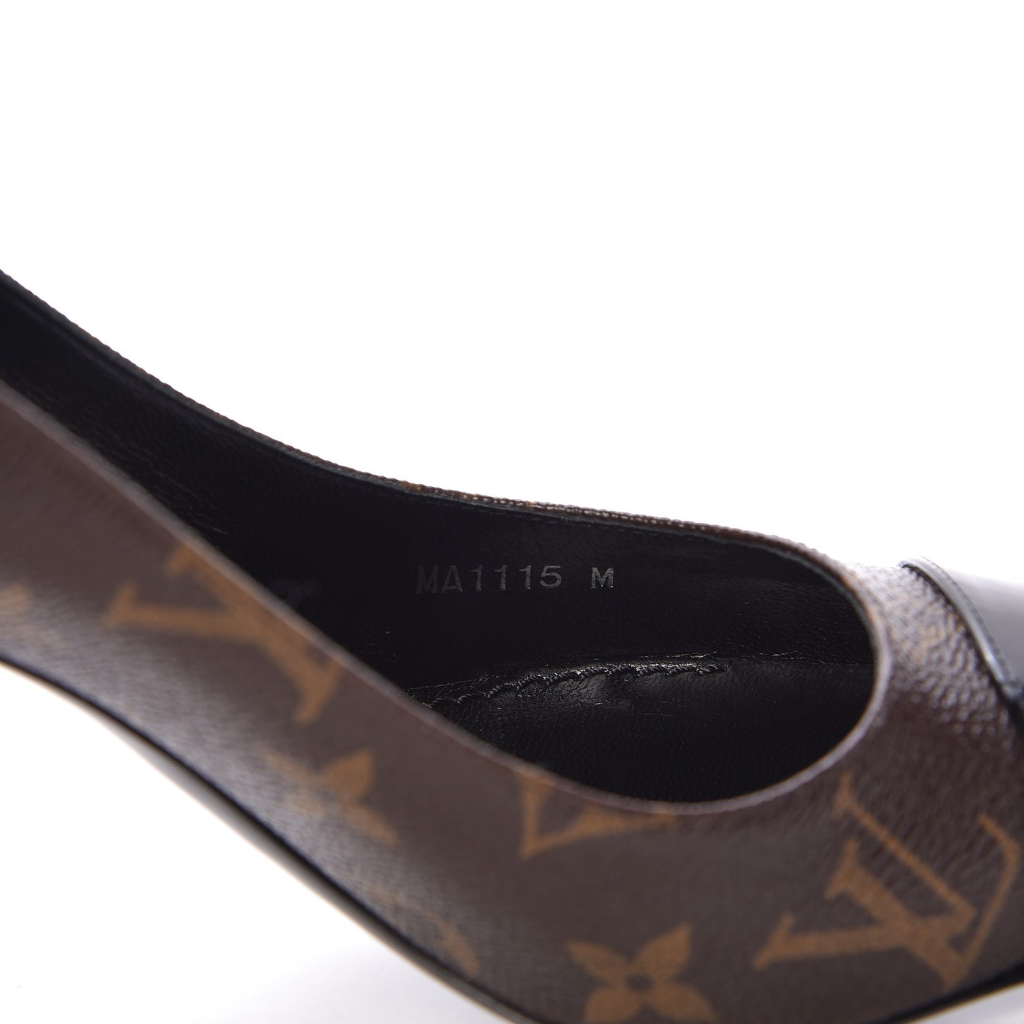 Patent Monogram Fetish Pumps 37 Black