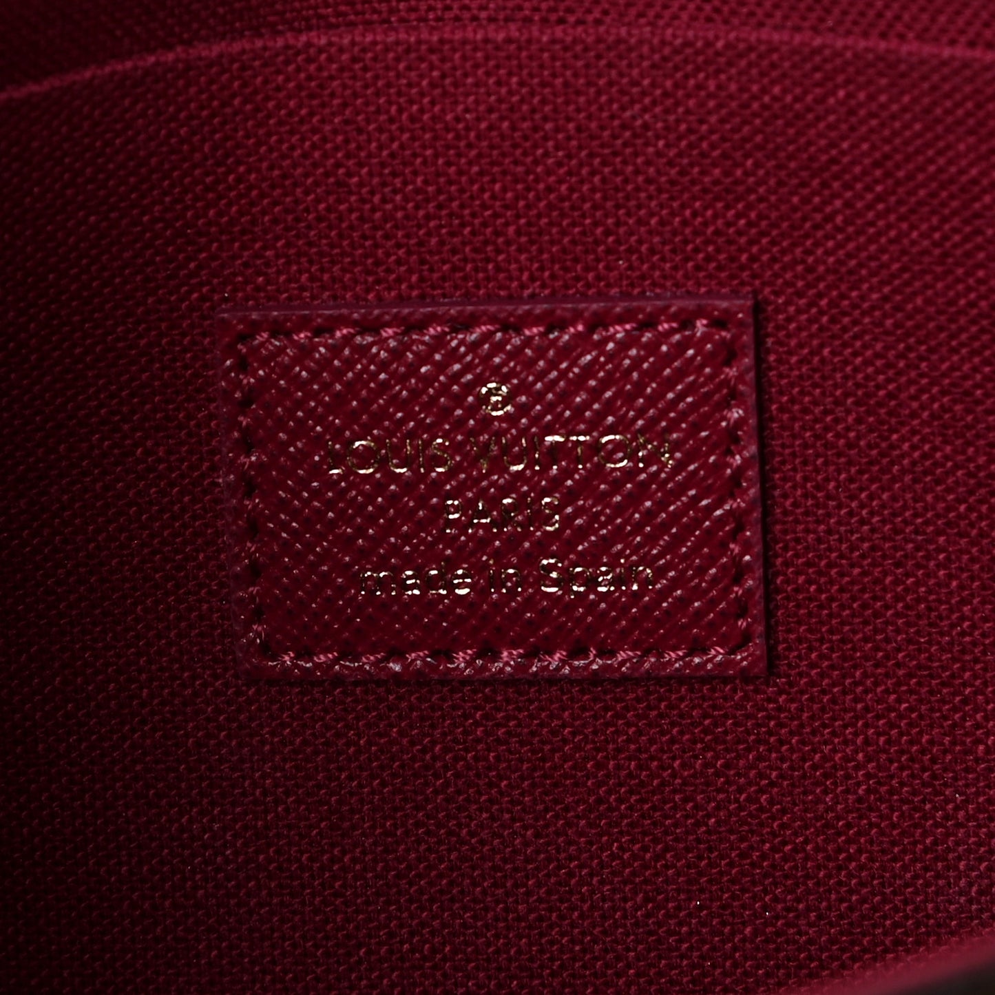 Monogram Pochette Felicie Chain Wallet Fuchsia