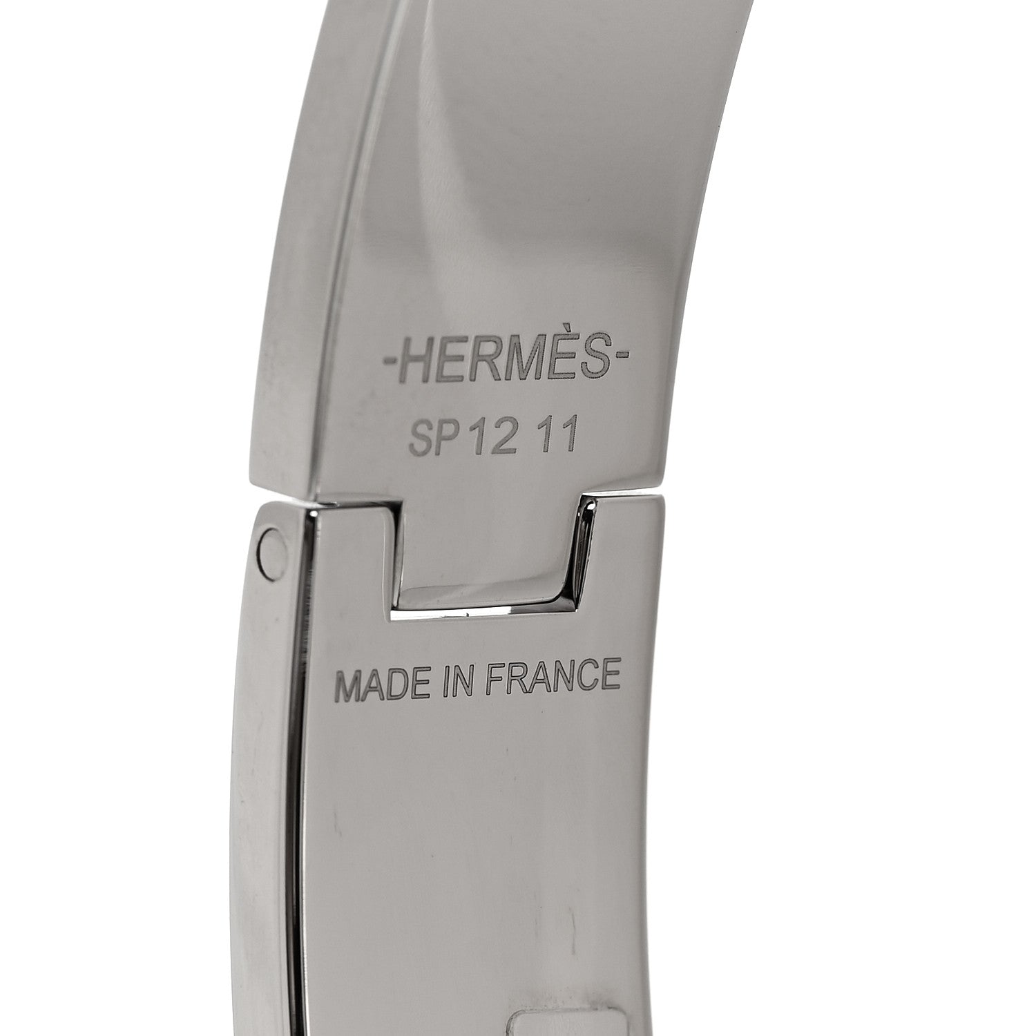 Hermes Matte Enamel Mens Kelly Bracelet T6 Black 4 of 5