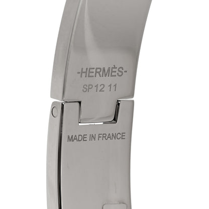 Hermes Matte Enamel Mens Kelly Bracelet T6 Black 4 of 5