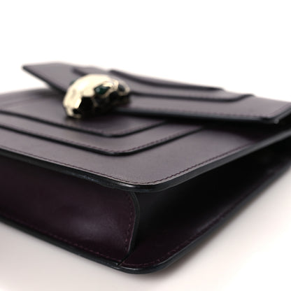 Bulgari Calfskin Small Serpenti Forever Snake Strap Crossbody Bag Plum 8 of 9