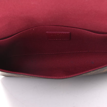 Louis Vuitton Monogram Pochette Felicie Chain Wallet Fuchsia 4 of 6