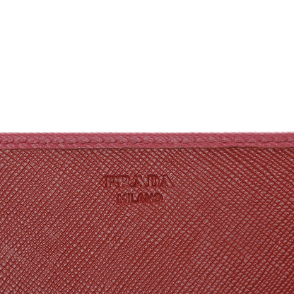 Prada Saffiano Colour Continental Flap Wallet Peonia 6 of 8