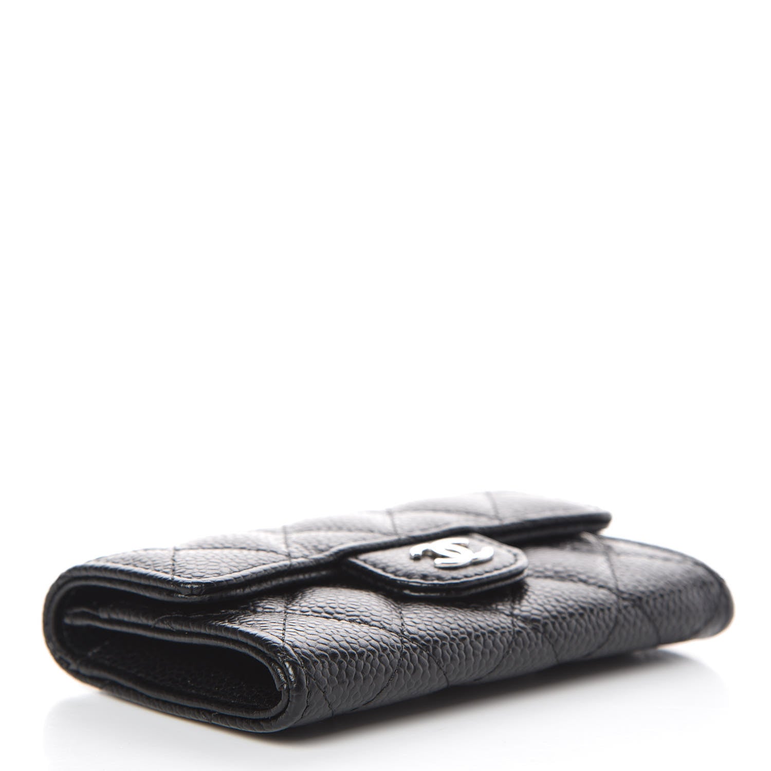 Chanel Caviar Quilted Flap Card Holder Black 4 of 9