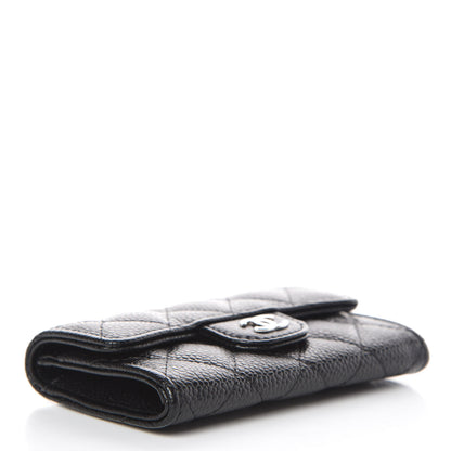 Chanel Caviar Quilted Flap Card Holder Black 4 of 9