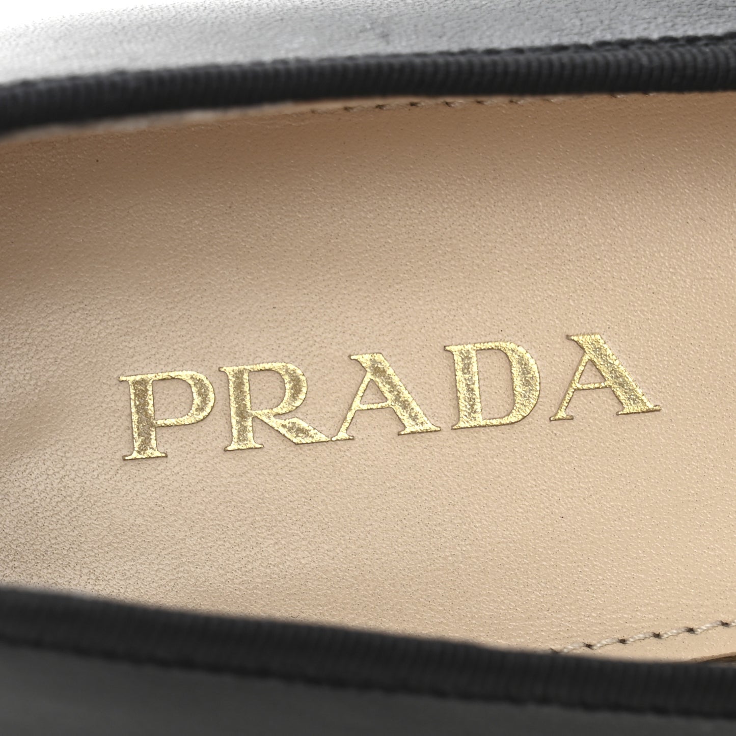 Nappa Vernice Cap Toe Logo Bow Ballerina Flats 39.5 Black