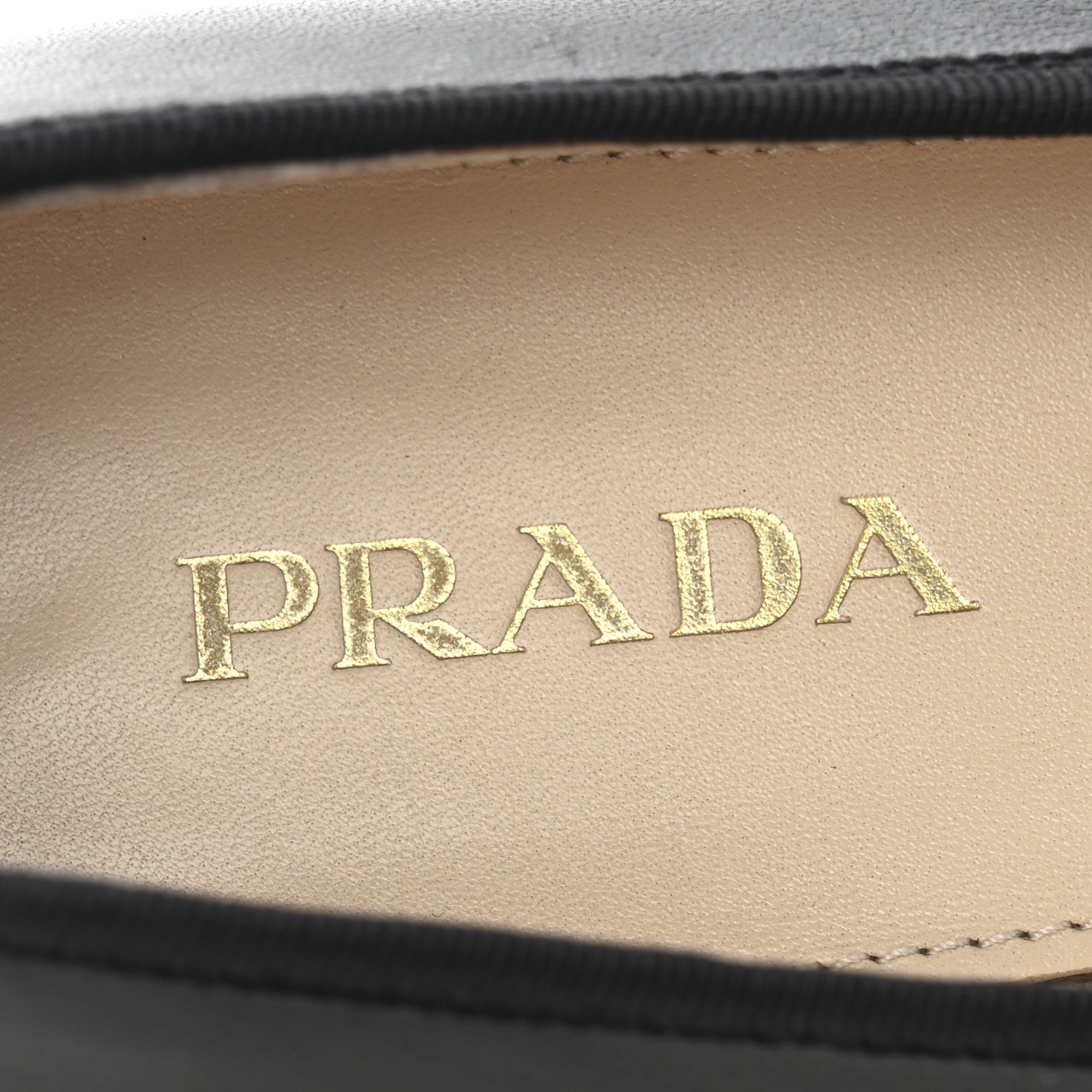 Prada Nappa Vernice Cap Toe Logo Bow Ballerina Flats 39.5 Black 8 of 9