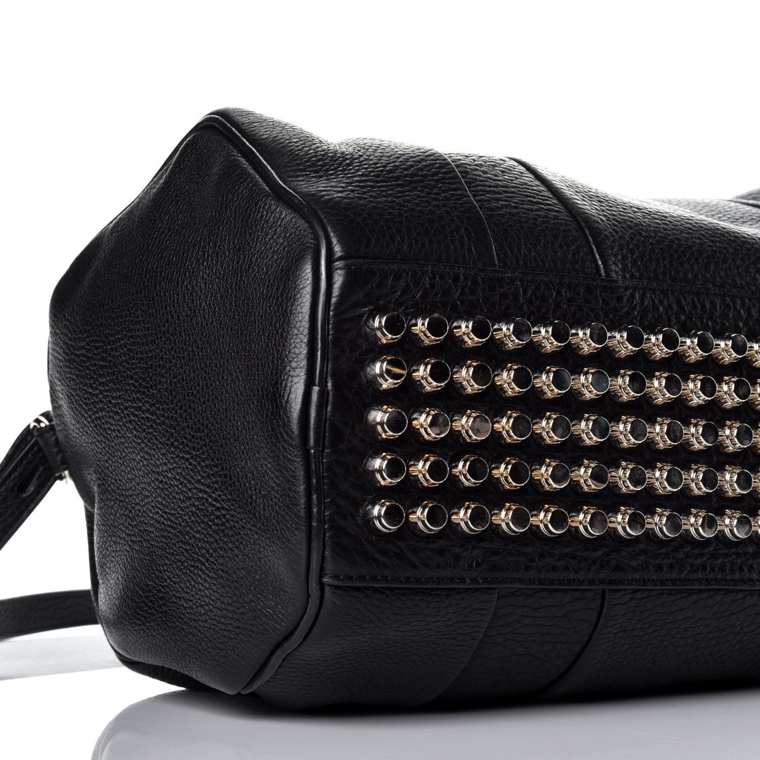 Alexander Wang Pebbled Lambskin Rocco Black Pale Gold Hardware 8 of 10