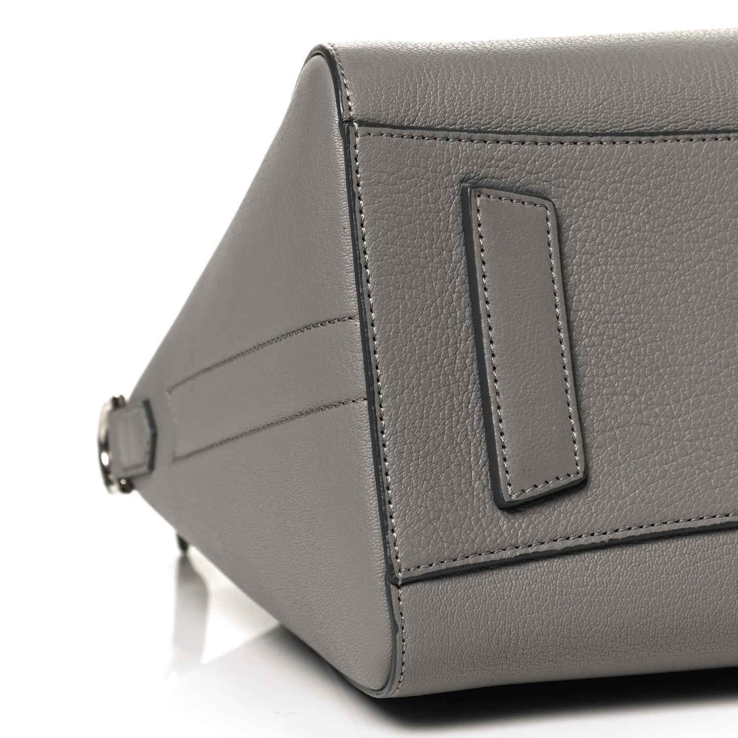 Sugar Goatskin Small Antigona Pearl Grey